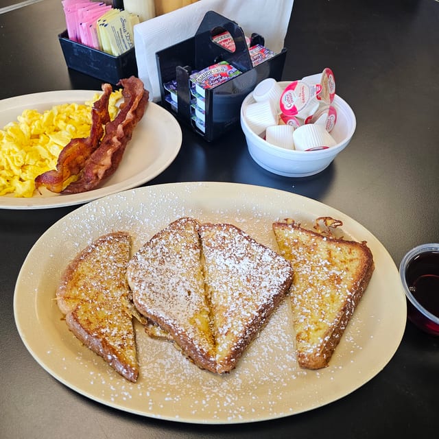 Livy Sue's French Toast Breakfast.