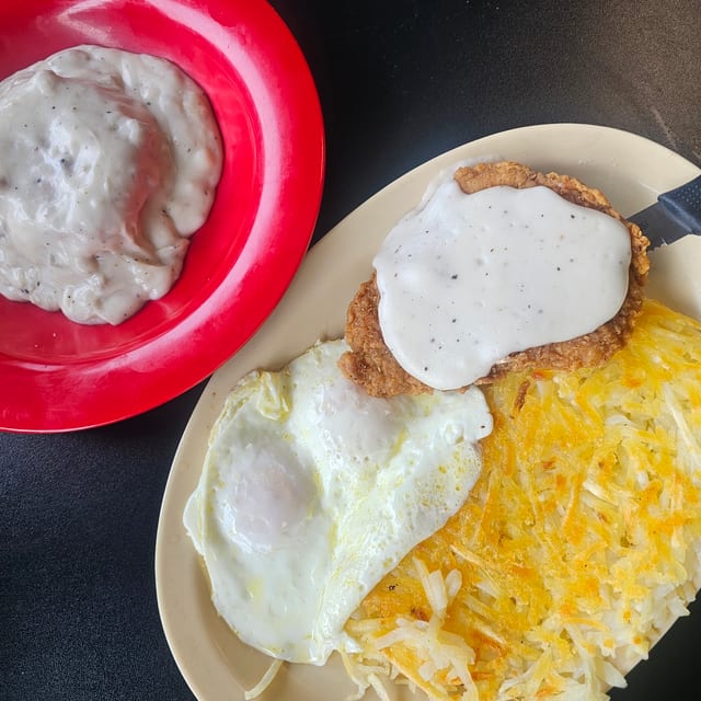Fried Chicken & Eggs.