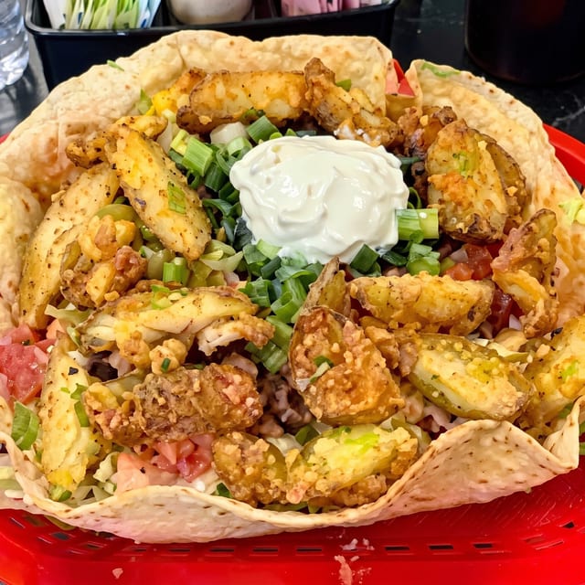 Kick'en Chicken Taco Salad.