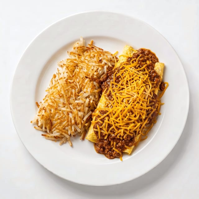 Chili Cheese Omelet.