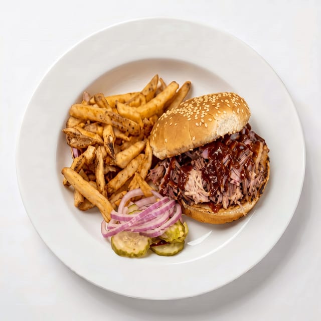 Pulled Pork Sandwich.