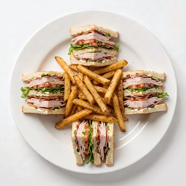 Turkey Club Sandwich.