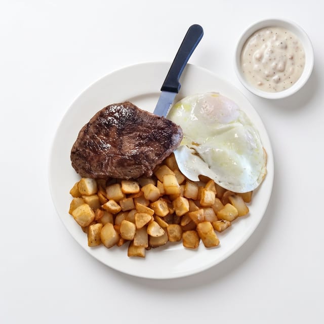 Sirloin & Eggs.