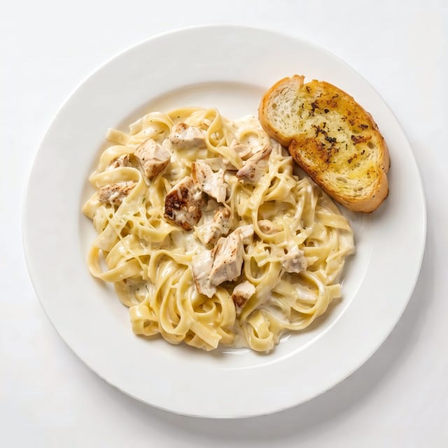 Kids Chicken Alfredo.