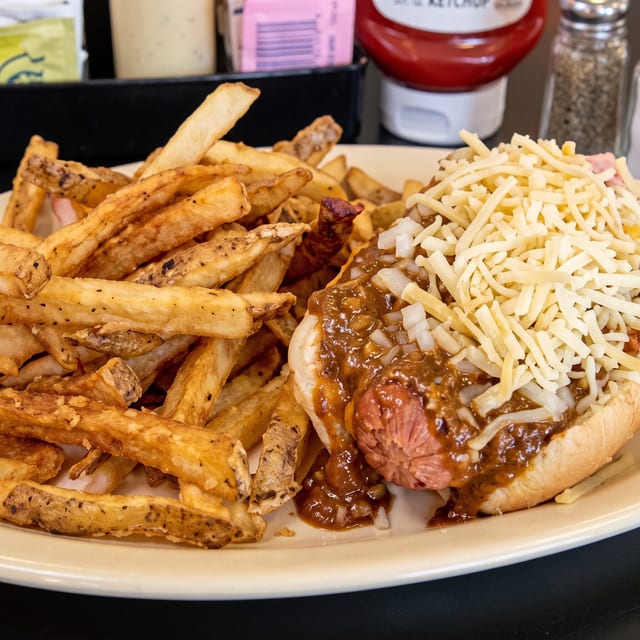 Chili Cheese Dog.