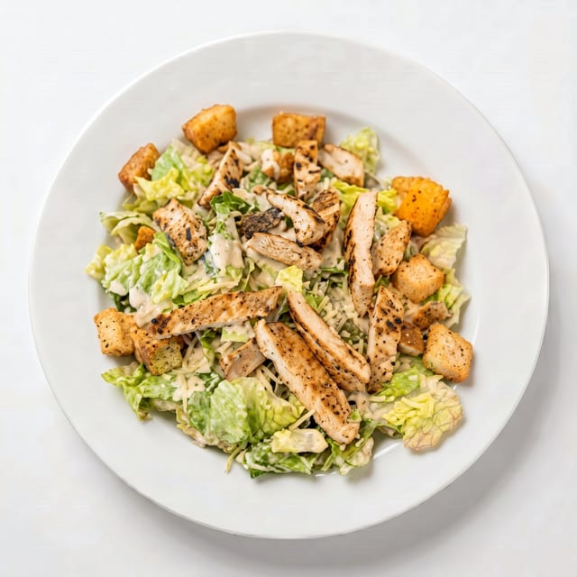 Grilled Chicken Caesar Salad.