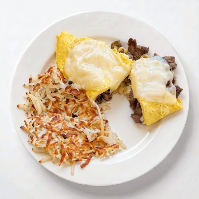 Philly Cheesesteak Omelet.