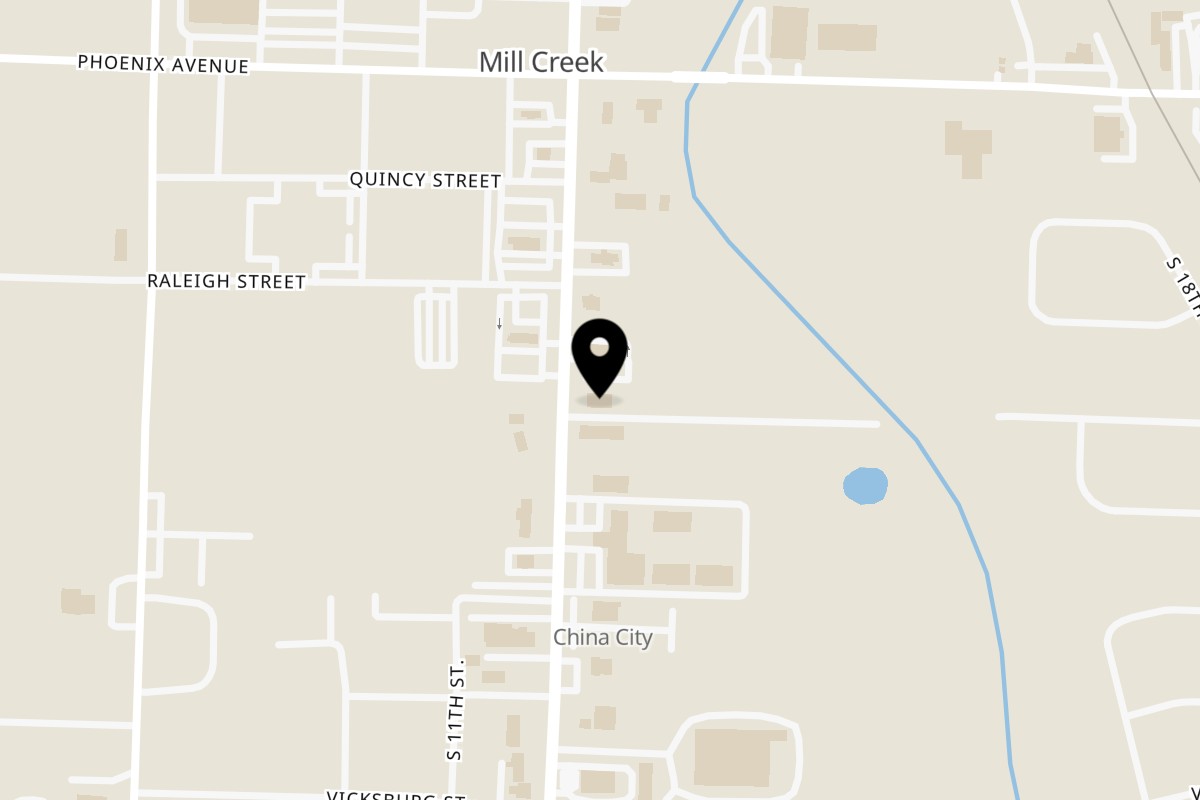Map showing the location of Miss Anna's on Towson on 5001 Towson Ave in Fort Smith